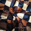 Kain Polyester Calico African Warp Velvet Partai Besar